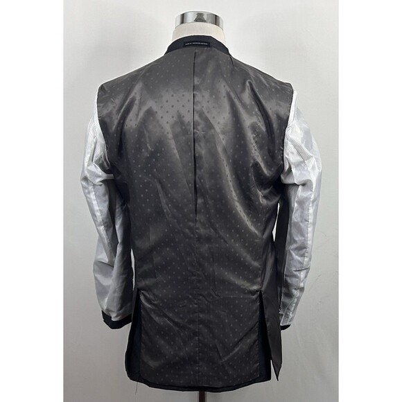 Perry Ellis Portfolio 40L Slim Fit Sport Coat Gray Two Button Double Vented - Picture 8 of 8